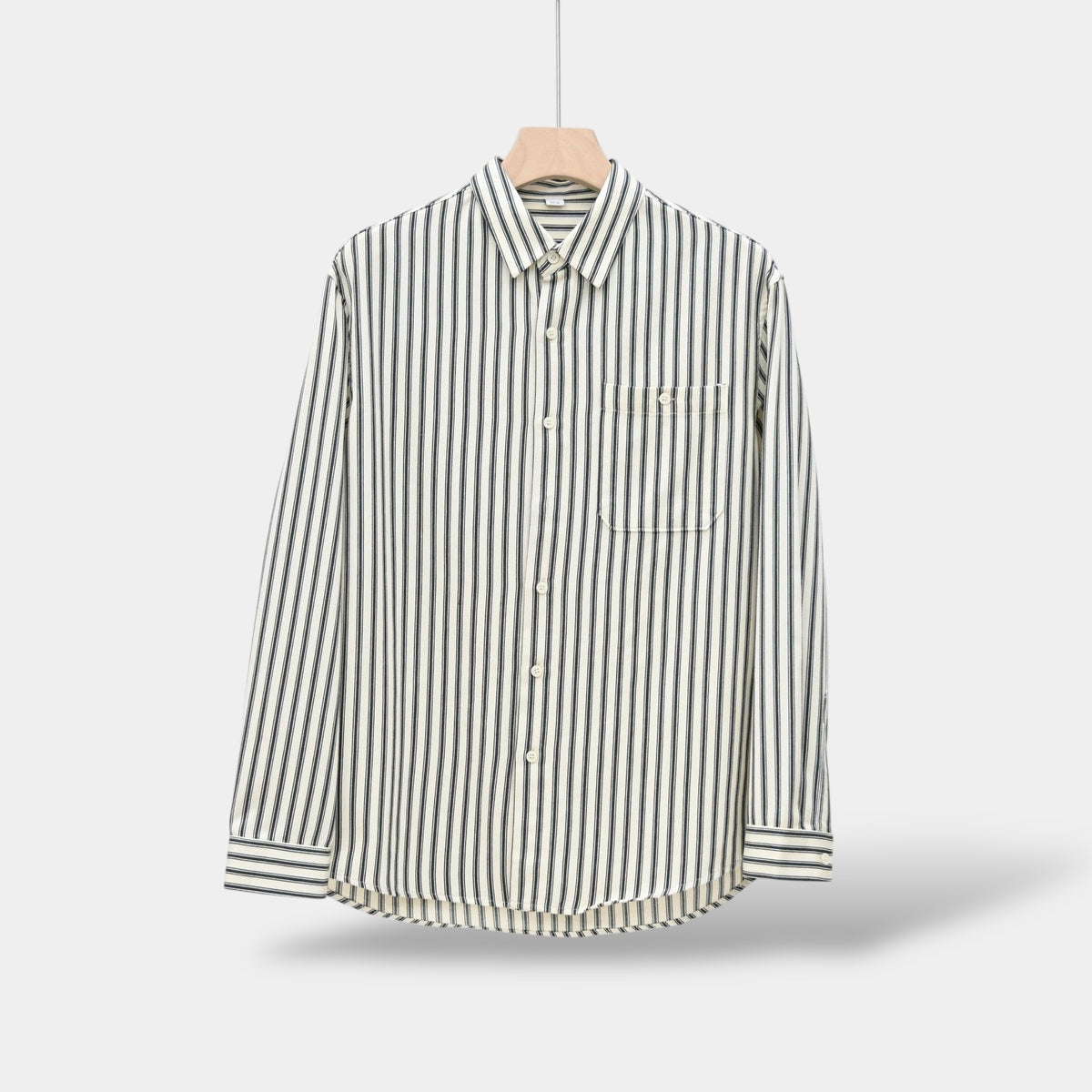 OLD MONEY Striped Long Sleeve Shirt