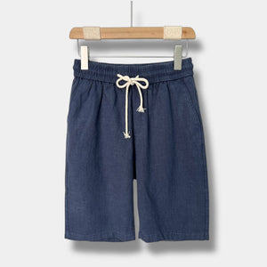 OLD MONEY Pantaloncini in lino dal taglio rilassato