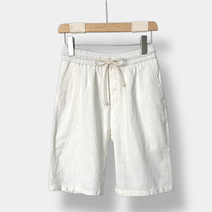 OLD MONEY Pantaloncini in lino dal taglio rilassato