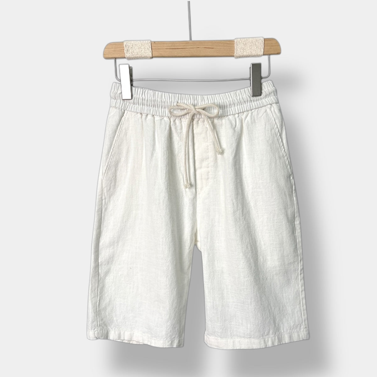 OLD MONEY Pantaloncini in lino dal taglio rilassato
