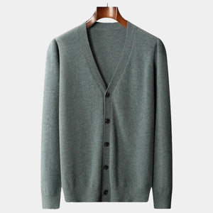 OLD MONEY Merino Wool Cardigan Sweater - WEAR OLD MONEY