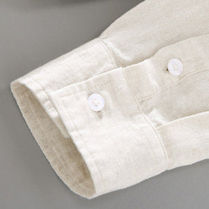 OLD MONEY LINEN LONG SLEEVE SHIRT
