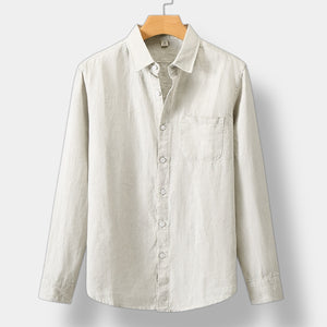 OLD MONEY LINEN LONG SLEEVE SHIRT