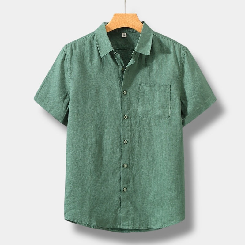 OLD MONEY LINEN SHORT SLEEVE SHIRT