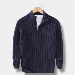 OLD MONEY Maglione a collo alto in jacquard
