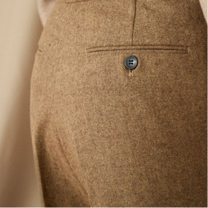 Pantaloni di lana plissettati OLD MONEY