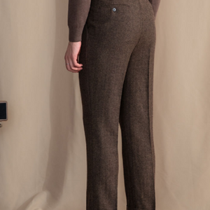 OLD MONEY Extended Tab Wool Trousers
